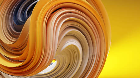 3d render abstract background with colorful swirl fluid shape.