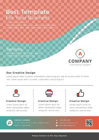 Business Flyer Templateのイラスト素材