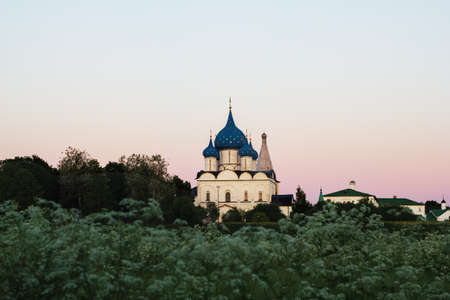 Russia, Suzdal: Mother of God-Nativity Cathedral in the Suzdal Kremlin.