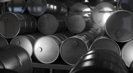 Barrel and Storage - 3D Renderingの写真素材