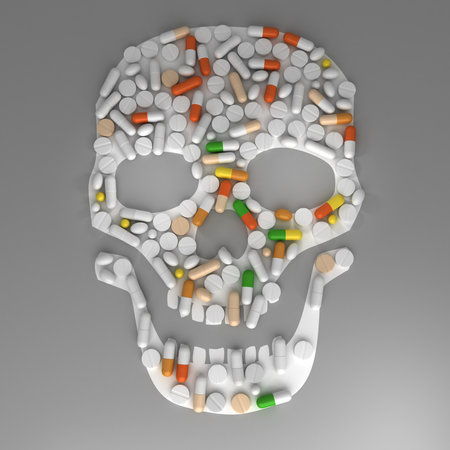 Medicine and Poison - 3D Renderingの写真素材