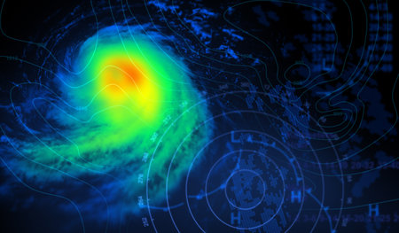 Weather and Storm - 3D Renderingの写真素材