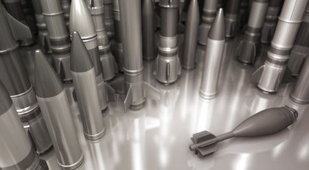 Weapon for War - 3D Renderingの写真素材