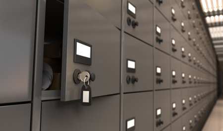 Key in The Bank - 3D Renderingの写真素材