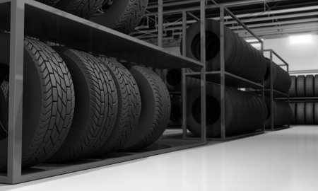 Tires for Sale - 3D Renderingの写真素材
