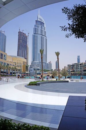 UAE, DUBAI - JULY 12, 2018: UAE, DUBAI - JULY 12, 2018: building ADDRESS DOWNTOWN hotel dayのeditorial素材