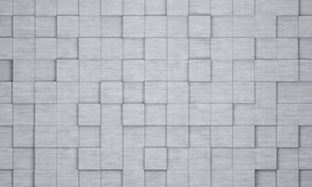 background of protruding concrete cubes. 3d rendering
