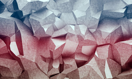 toned background of gray concrete fragments. 3d renderingの写真素材