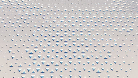 background with triangular slots in concrete. 3d renderingの写真素材