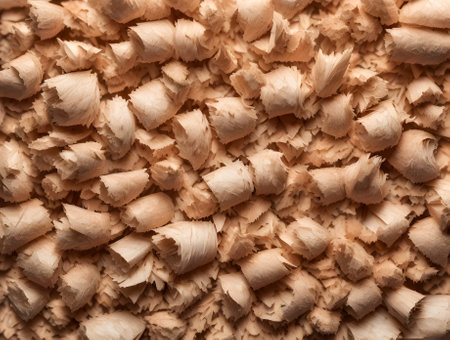 wooden shavings background. generative aiの素材