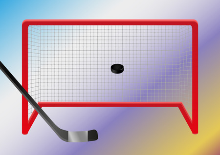 Ice hockey - goalのイラスト素材