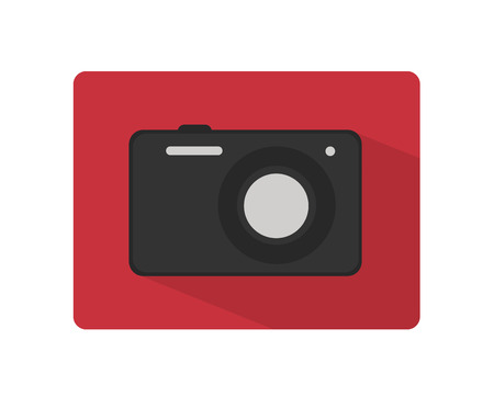 Camera vector icon flatのイラスト素材