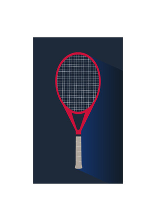 Tennis flat modern icon of tennis racketのイラスト素材