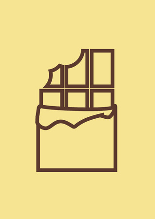 illustration of a black chocolate background.のイラスト素材