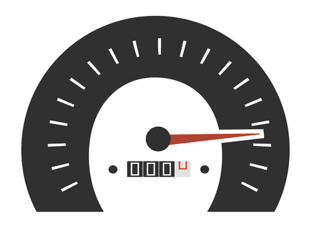 design of speedometer gauges that characterizes speed or performance of a car, instrument, internet or service.のイラスト素材