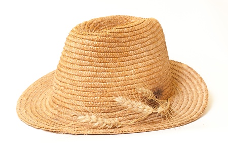 Straw hat isolated の写真素材