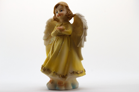 Angel on white backgroundの写真素材