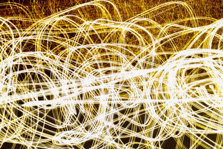 Movement of light on a black backgroundの写真素材