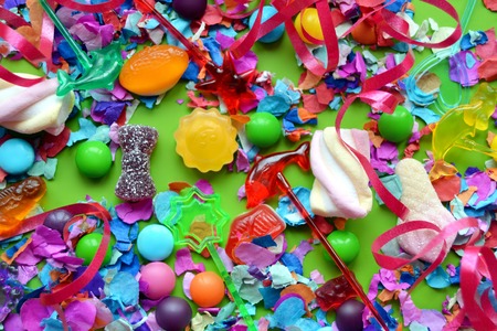 a lot of colorful sweet candy