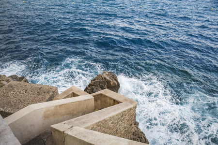 Steps to the sea.の写真素材