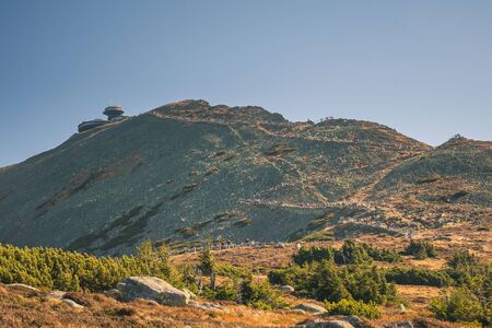 Snezka, or Sniezka - the highest mountain of Czech Republic, Giant Mountains - Krkonose National...