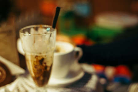 empty cup after ice cream