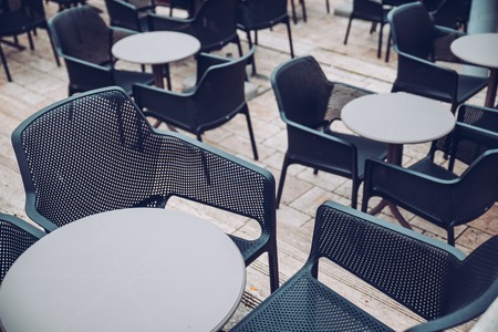 modern cafe exterior outsideの写真素材
