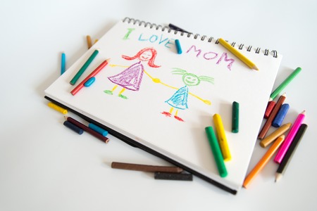 I love mom picture for happy mother day. children gift