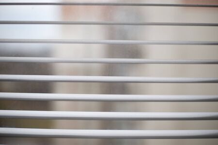 jalousie at windows close up copy spaceの写真素材