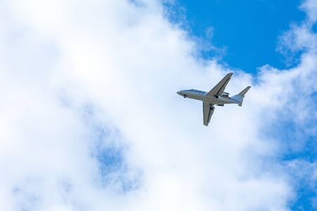 airplane in sky travel concept copy spaceの写真素材