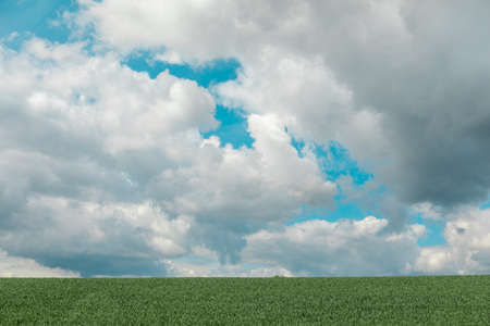 white clouds on blue sky copy spaceの写真素材
