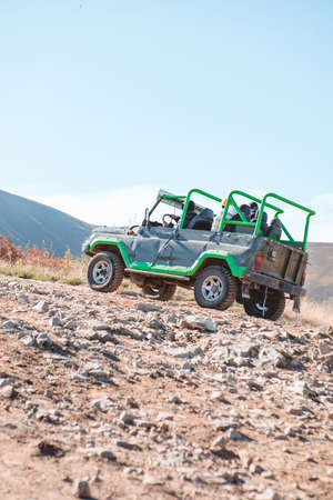 mountains off road travel autumn season