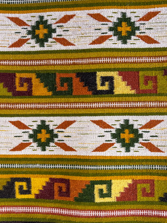 Vibrant Geometric Textile Pattern