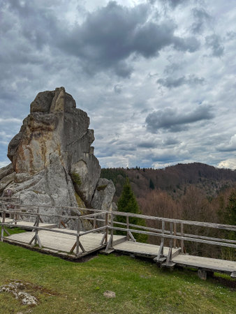 Tystan Ukrainian carpathian mountainsの写真素材