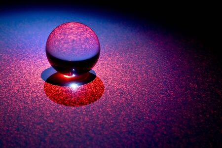 Sphere and abstract beamsの写真素材