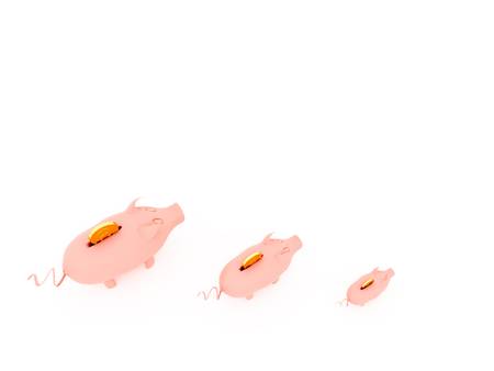 piggy bank its possible to use as  backgroundの写真素材