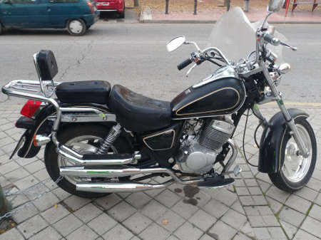 motorcycle bike wheel engine fuel tank handlebar