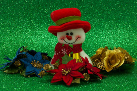 Christmas decorations centerpieces color background