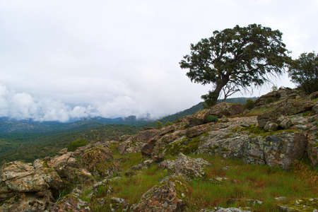 landscape mountains nature view sky clouds