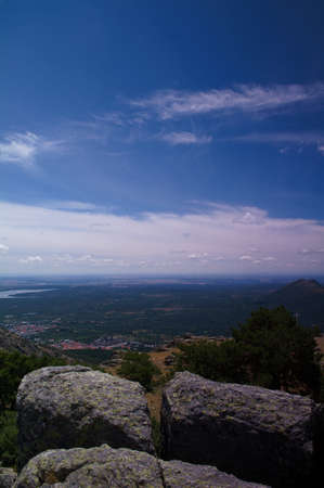 landscape mountain view nature flora spring grassの写真素材