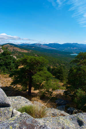 landscape mountains sky clouds trees nature spain madrid