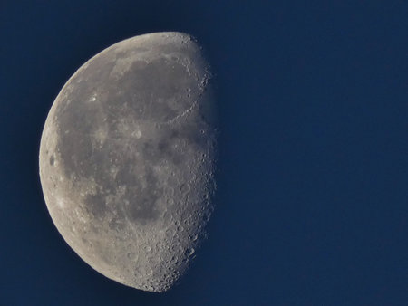 moon satellite outer space craters quarter sky half