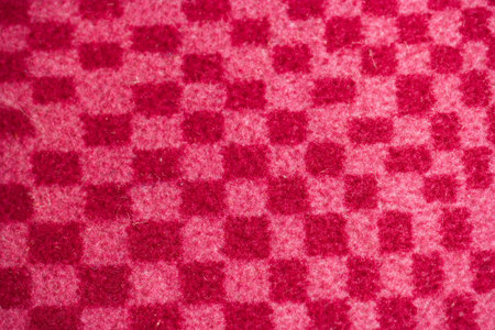 Red fabric texture background. Close-up of red fabric texture.の写真素材