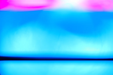 abstract blue background with bokeh defocused lights and shadowの写真素材