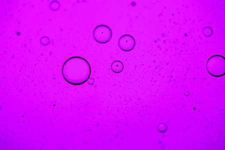 Purple abstract background with bubbles. Close-up. Macro.の写真素材