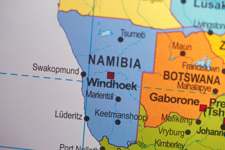 Country of Malawi on the mapの写真素材