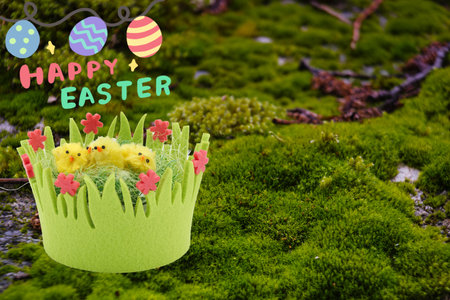 wishes, Easter, background, colors, pattern, spring, beautiful, graphics, drawing, artistic, happy Easter,の写真素材