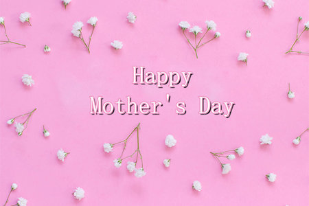 Mother's Day wishes background pattern colors beautiful lettersの写真素材