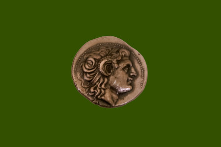 An old collector's coin from the period of the Roman Empireの写真素材