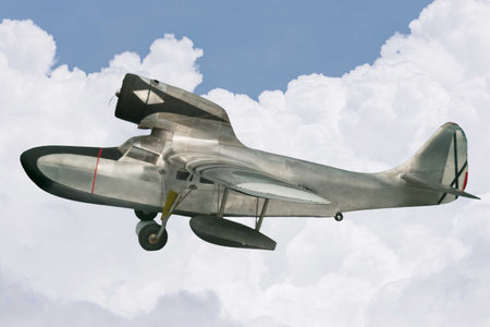 a historic propeller plane from the 20th century, the beginnings of military aviation